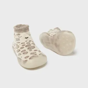 Mayoral Baby Sock Shoes 9679 Natural