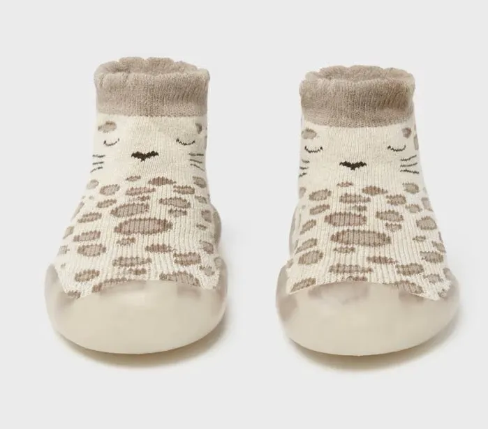 Mayoral Baby Sock Shoes 9679 Natural