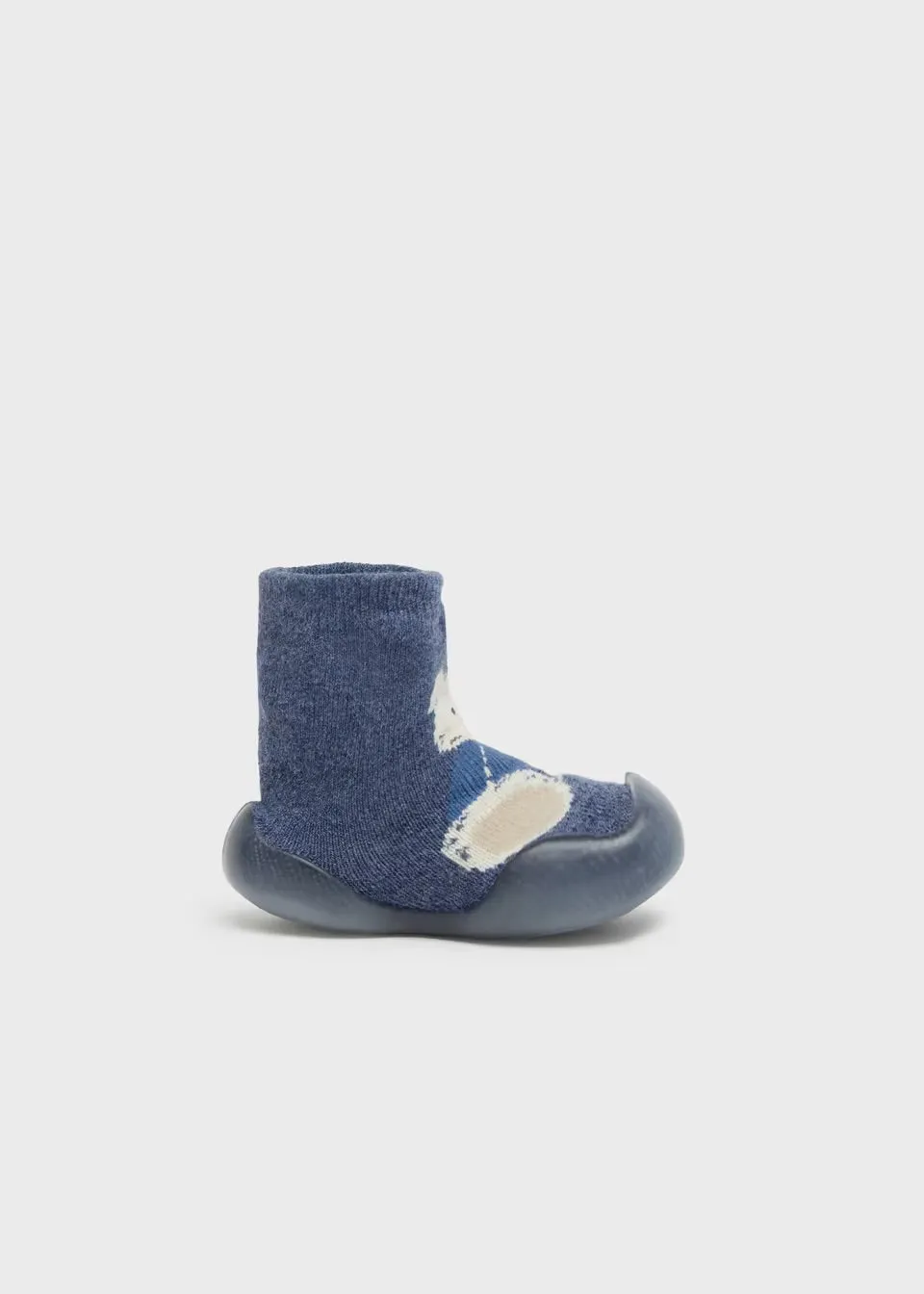 Mayoral Infant Sock Shoes 9781 Blue Teddy