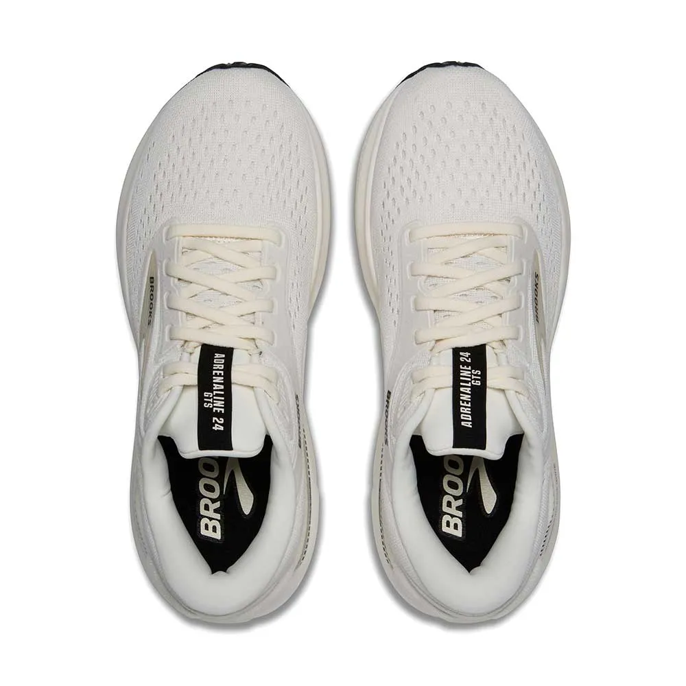 Men's Adrenaline GTS 24 Running Shoe - Coconut/Black/White Sand - Regular (D)