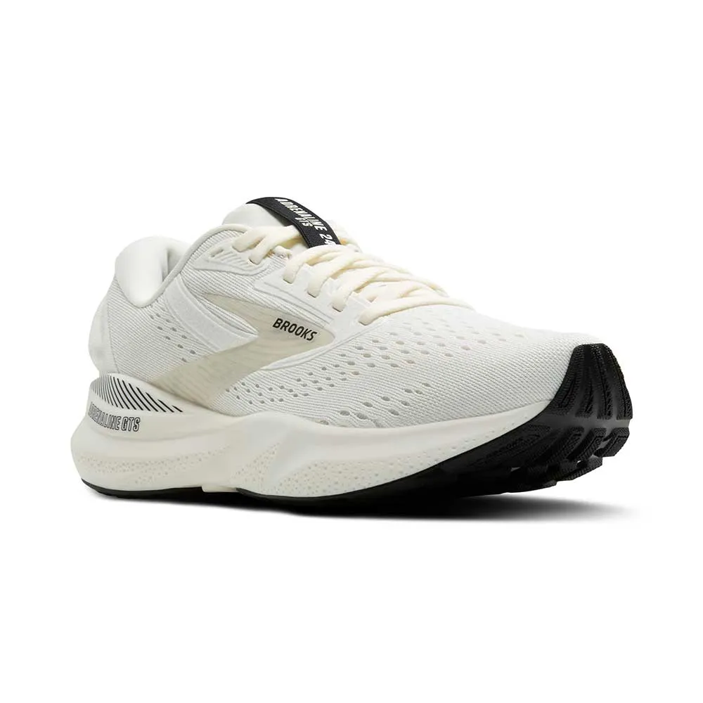 Men's Adrenaline GTS 24 Running Shoe - Coconut/Black/White Sand - Regular (D)
