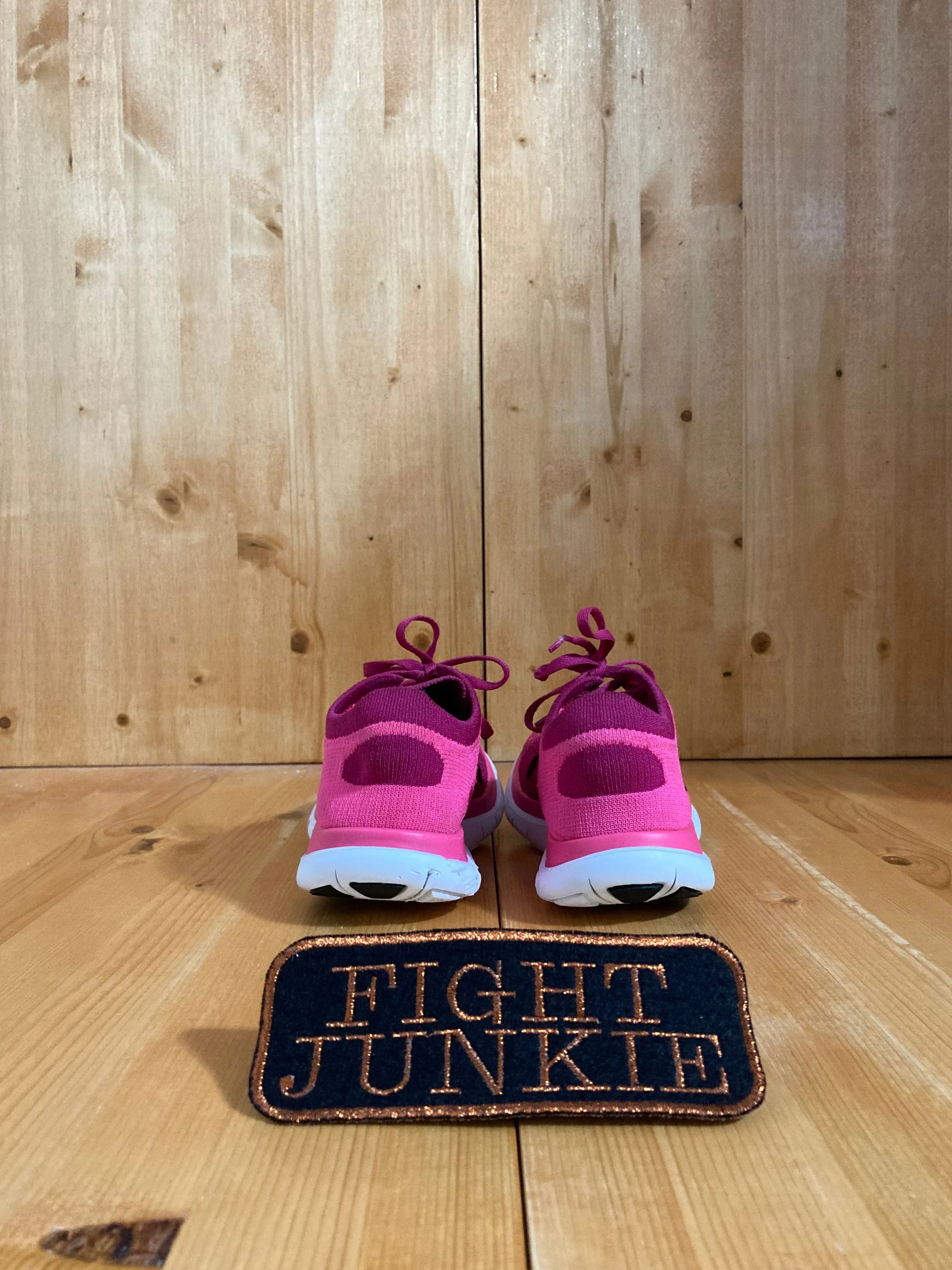 NIKE FREE 4.0 FLYKNIT Women Size 6.5 Running Training Shoes Sneakers Pink 631050-601