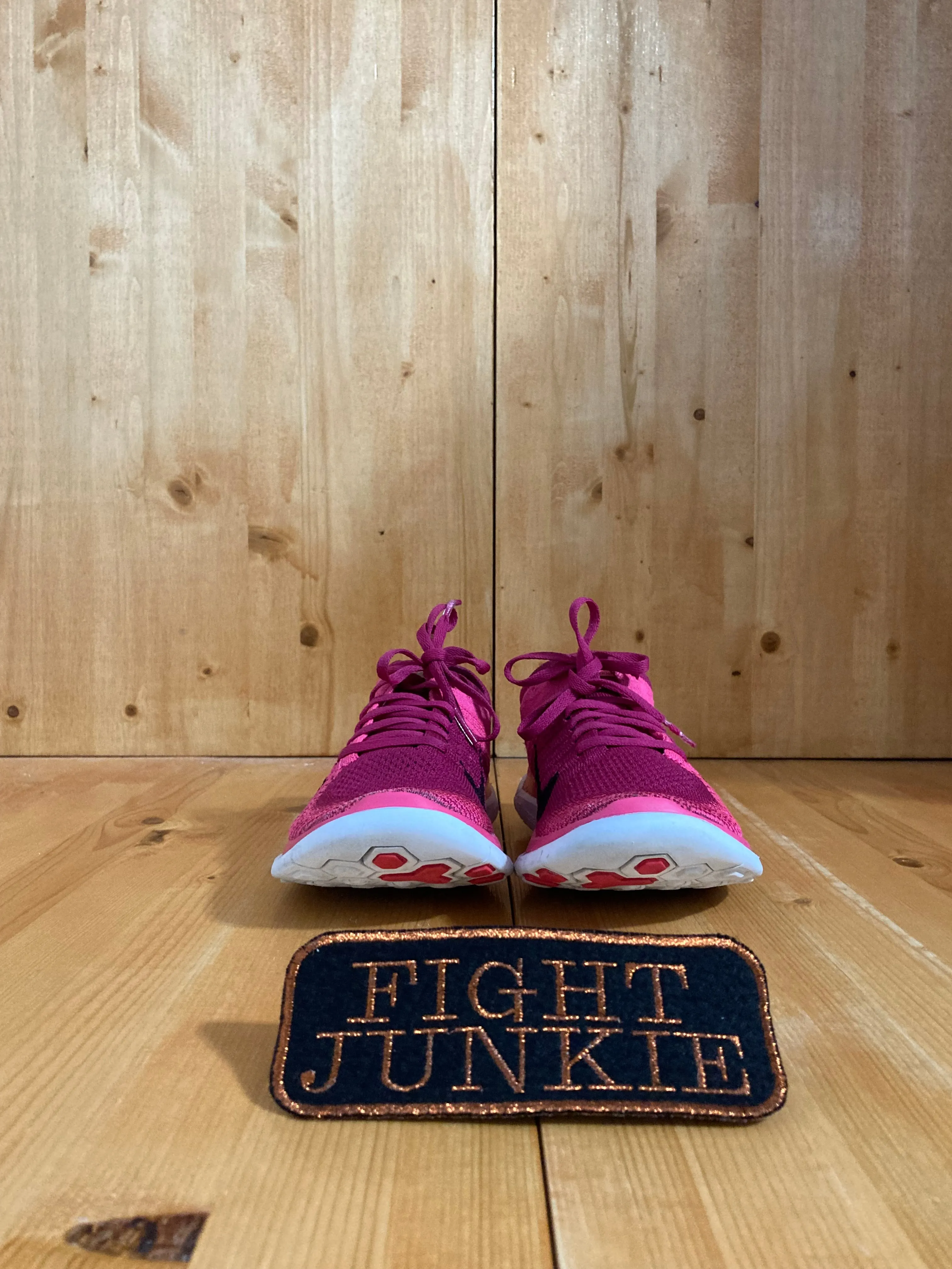 NIKE FREE 4.0 FLYKNIT Women Size 6.5 Running Training Shoes Sneakers Pink 631050-601