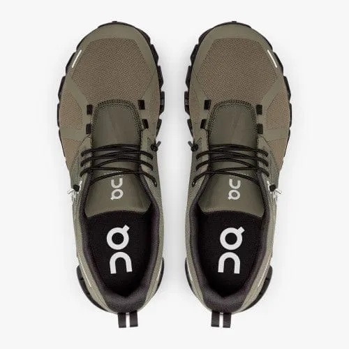 On Cloud Women's Cloud 5 Waterproof Running Shoes- Olive/Black