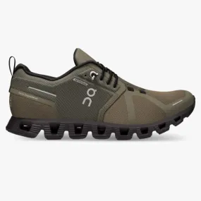 On Cloud Women's Cloud 5 Waterproof Running Shoes- Olive/Black