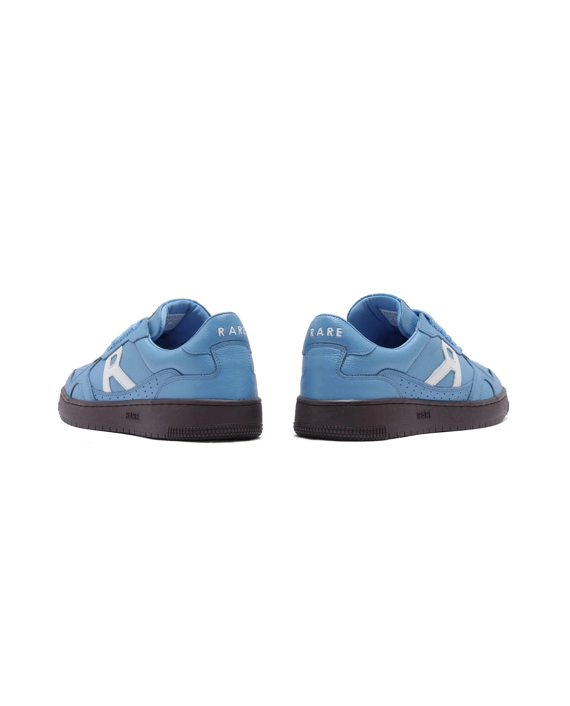 Rare Rabbit Men's Kepler Blue Genuine Leather Low-top Lace-up Sneaker Shoes