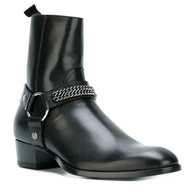 Ring Chain Casual Boots