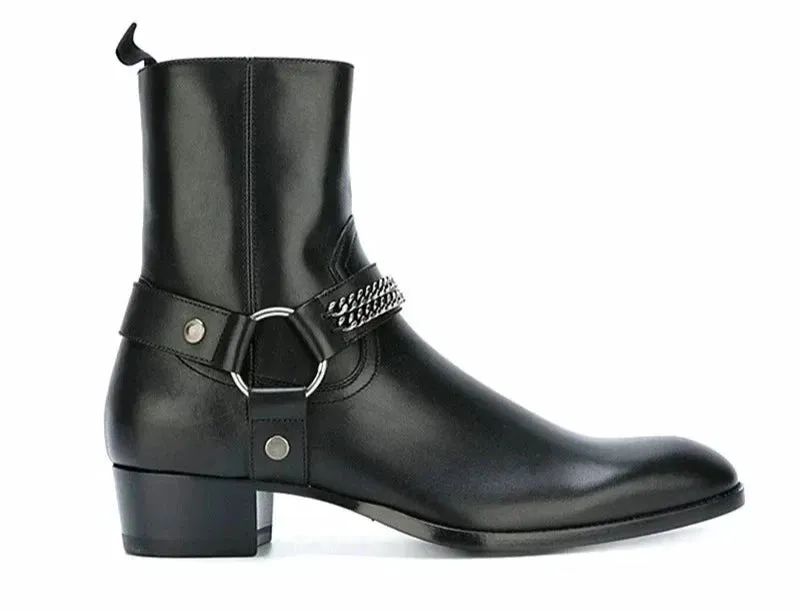 Ring Chain Casual Boots