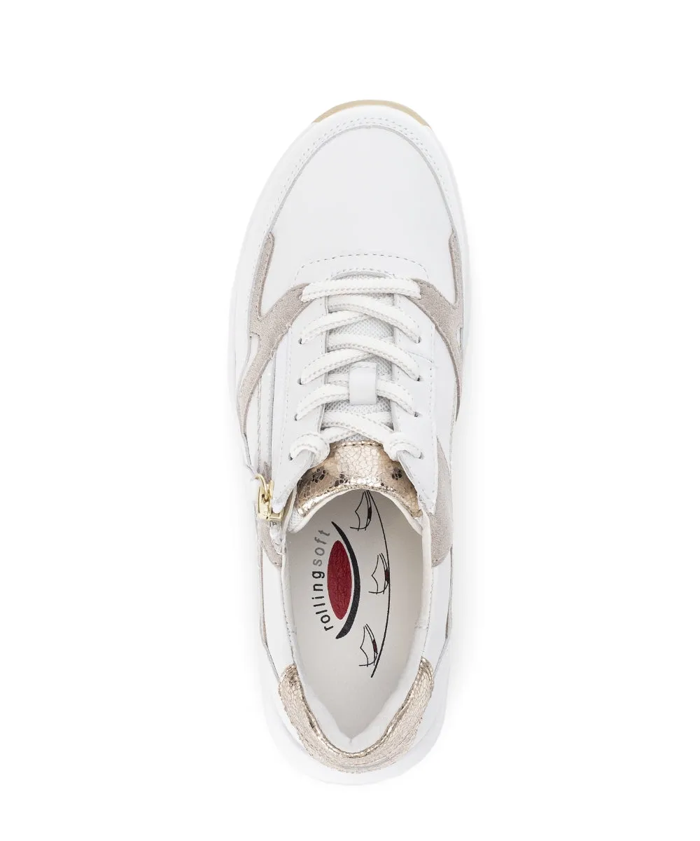Rolling Soft  White Trainer|6695852