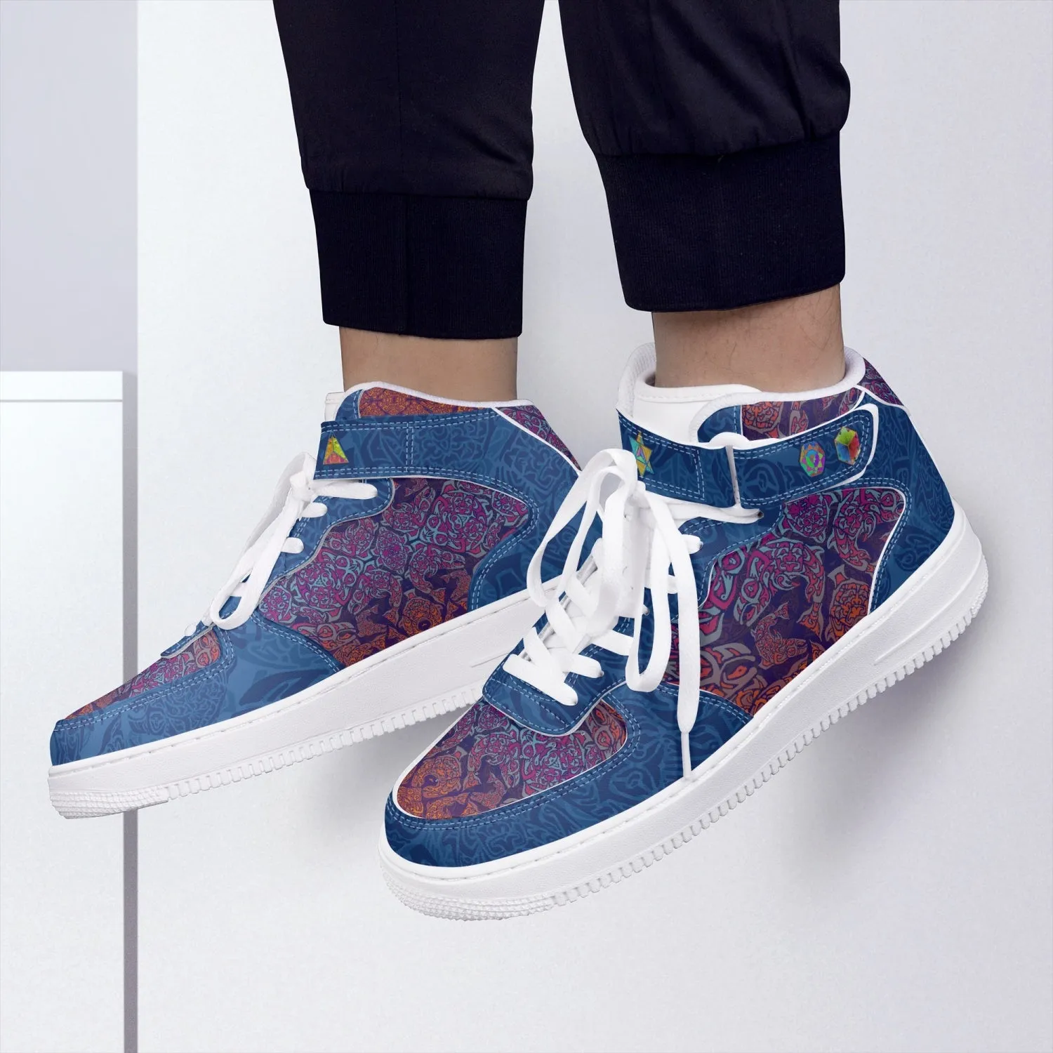 Salmon Medicine High-Top Sneakers