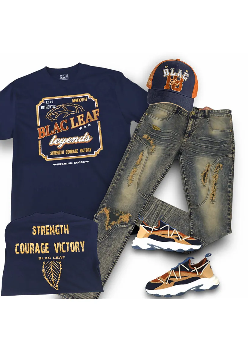 Strength Courage & Victory Shirt, Jeans and Dad Hat Combo (Shoes Not Included)