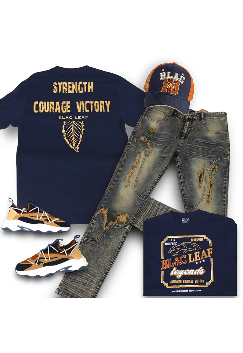 Strength Courage & Victory Shirt, Jeans and Dad Hat Combo (Shoes Not Included)
