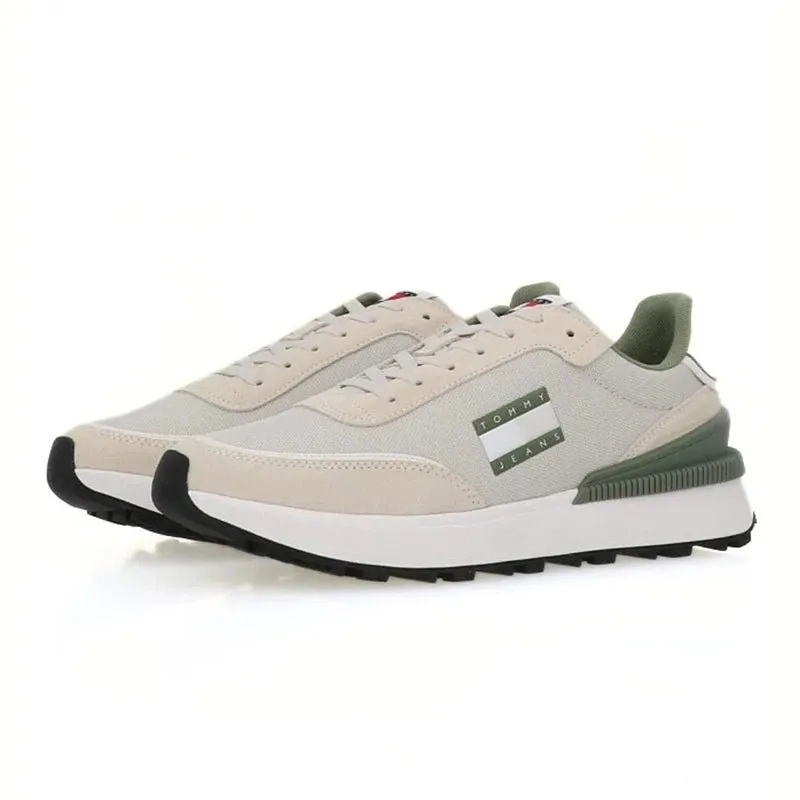 Tommy Hilfiger Jeans TJM Technical Runner Sneakers EM0EM02511-GRYGRN TOM109