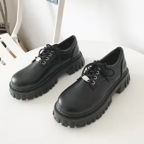 Women Classic PU Leather Platform Shoes