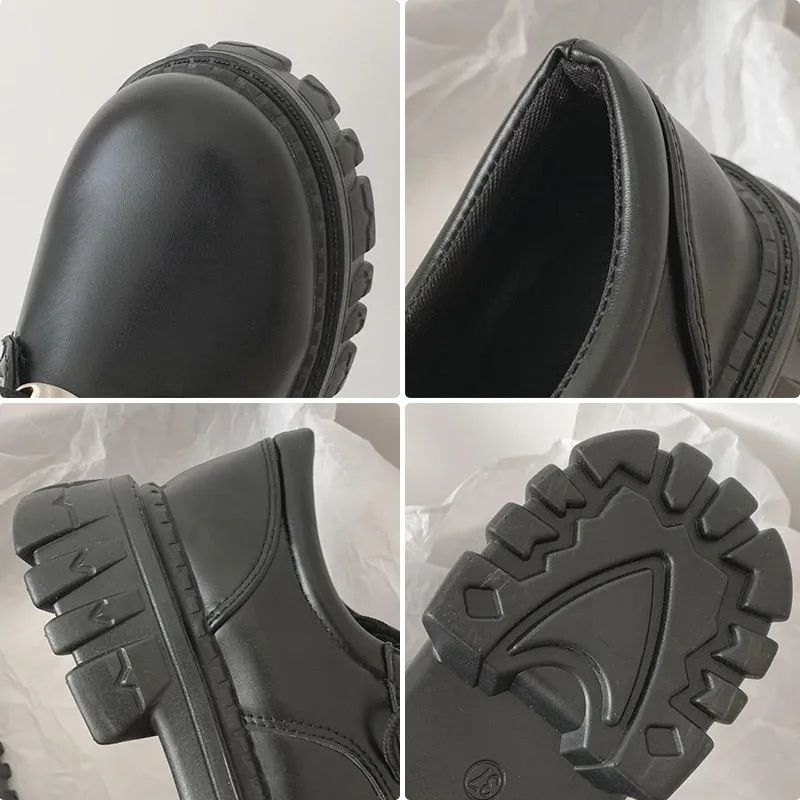 Women Classic PU Leather Platform Shoes