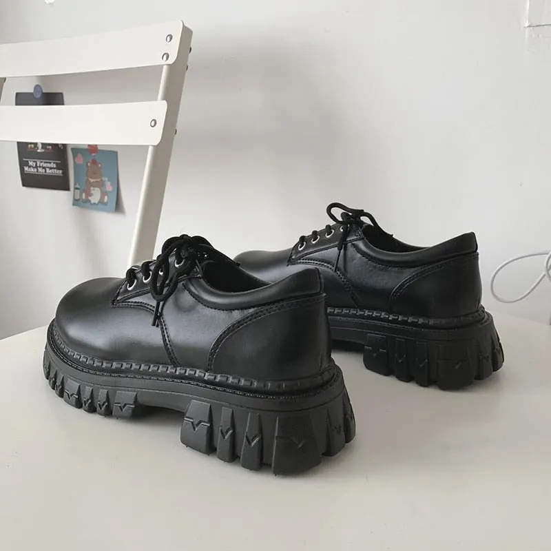 Women Classic PU Leather Platform Shoes