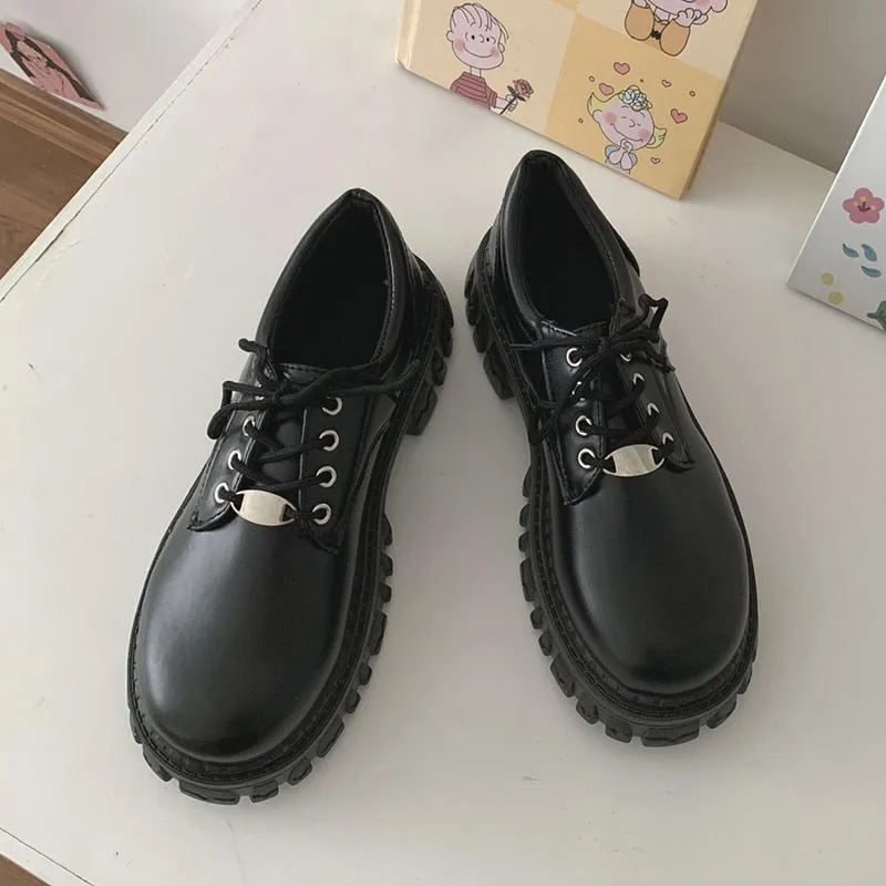 Women Classic PU Leather Platform Shoes