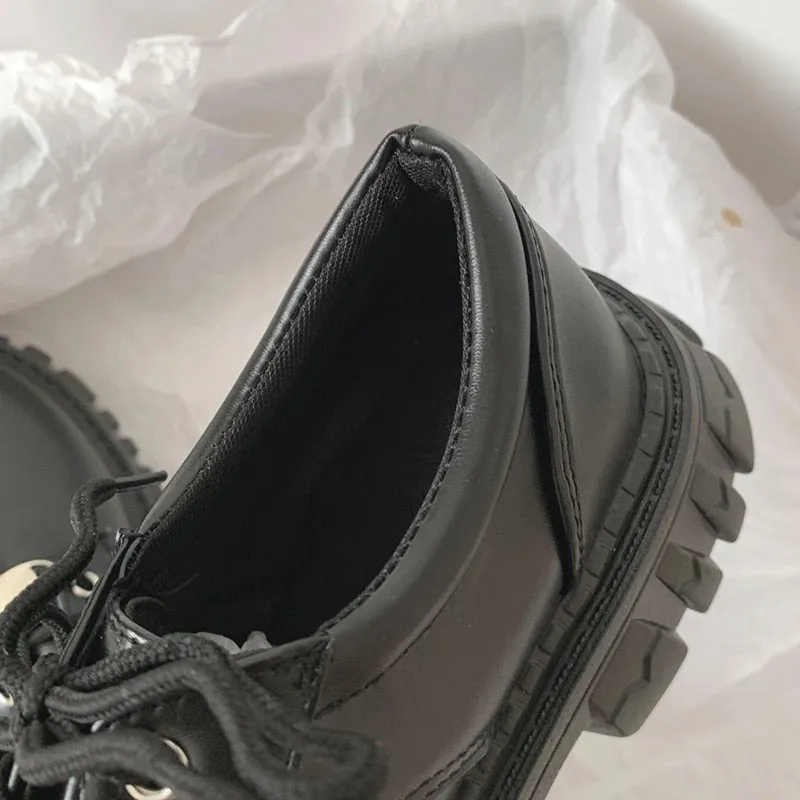 Women Classic PU Leather Platform Shoes