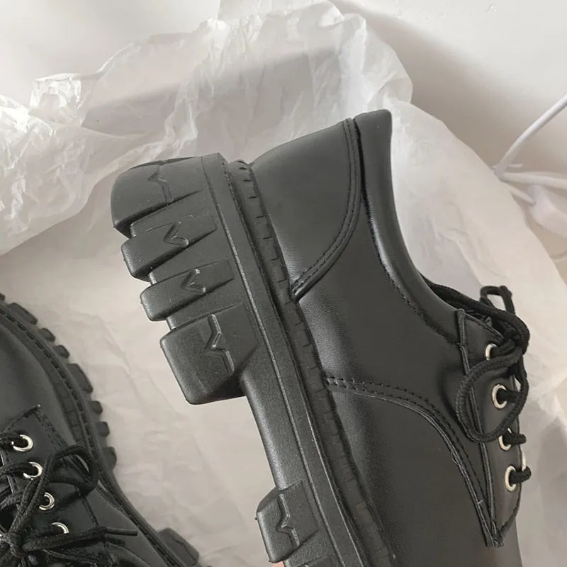 Women Classic PU Leather Platform Shoes