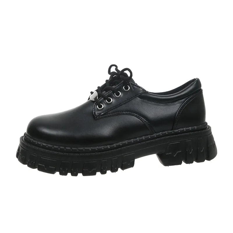 Women Classic PU Leather Platform Shoes