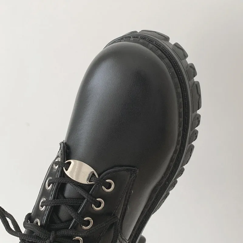 Women Classic PU Leather Platform Shoes