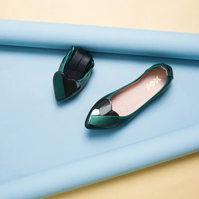 Women's flat shoes pointed toe soft egg roll shoes - Women's shoes