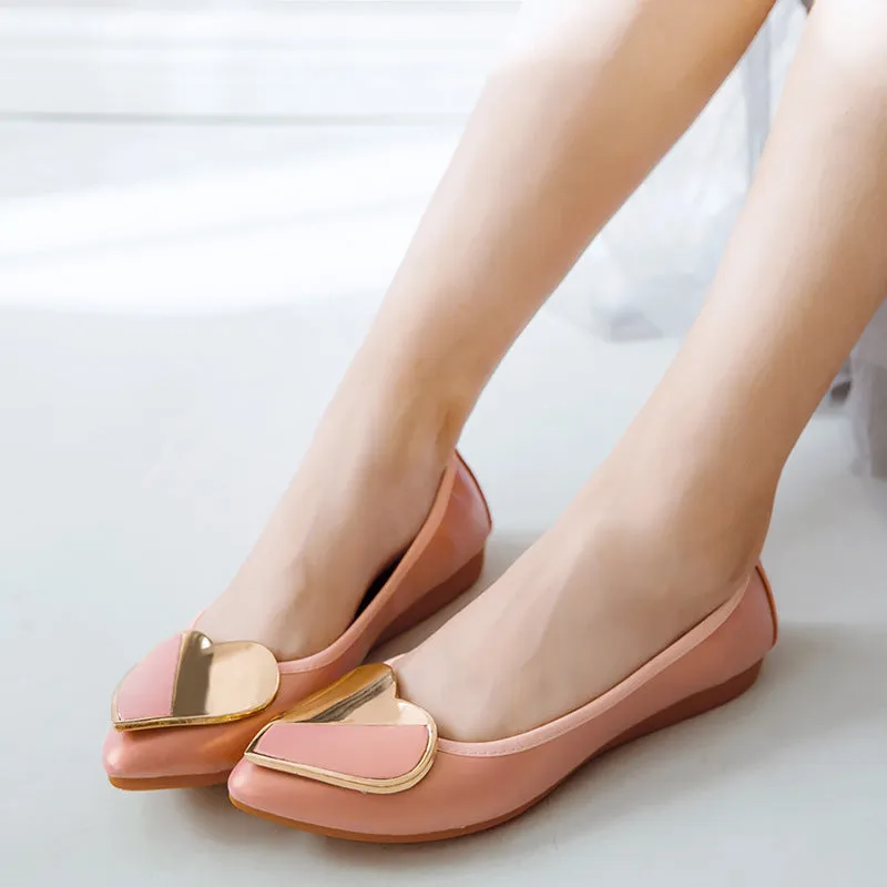 Women's flat shoes pointed toe soft egg roll shoes - Women's shoes